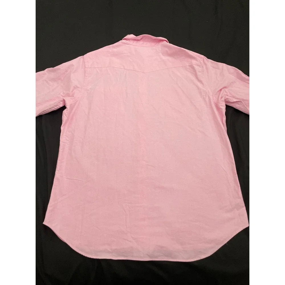 NEW Polo Ralph Lauren Western Pearl Snap Shirt XXL Pink New Rose Long Sleeve